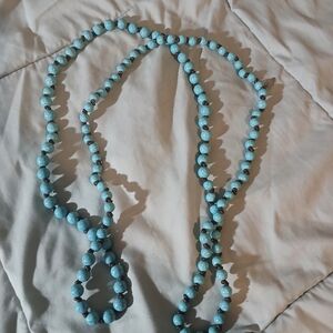 Plunder Turquoise Beaded Necklace